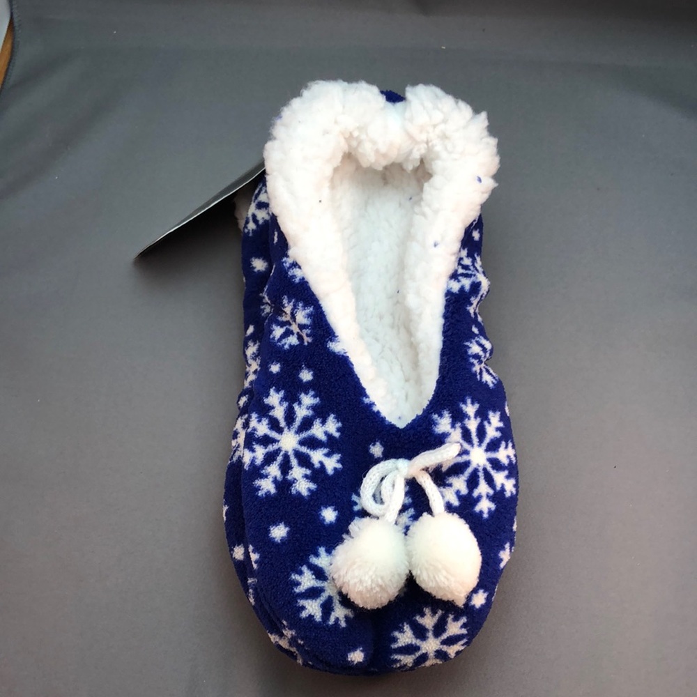 Ladies Sherpa Slipper Socks Size S/M 6-7.5